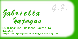 gabriella hajagos business card